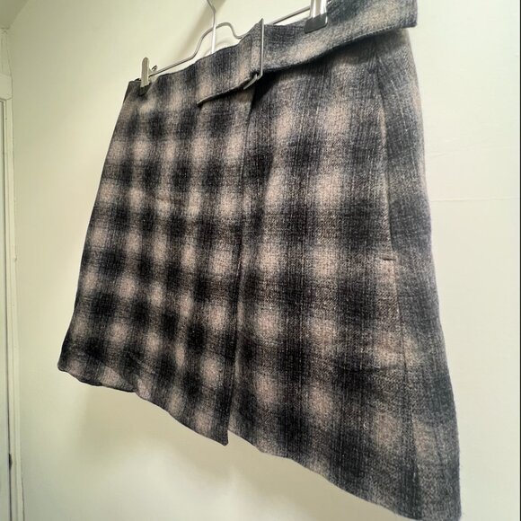 NWT Madewell Buckle Belt Wrap Mini Skirt (Size 10) - Picture 3 of 12